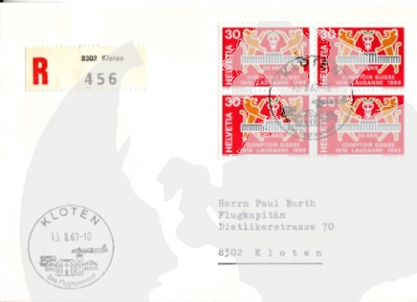 CH 1969 02 002 (Viererblock) ●